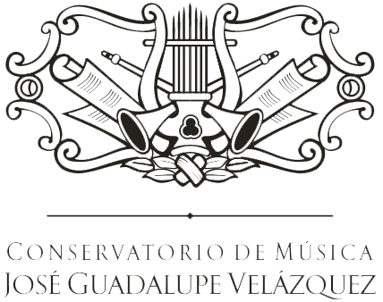 Logo del Conservatorio de Música 'José Guadalupe Velázquez'